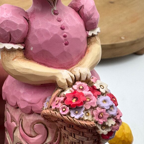 Jim Shore Easter Blessings Go Around Bunny With Rotating Characters Figurine - Picture 9 of 12